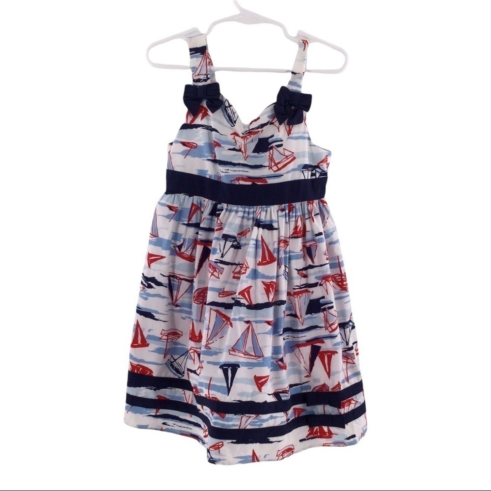 #013 Chelsea’s Corner Girl’s Sailboat Whimsical Dress‎